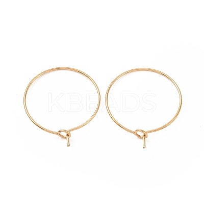 Ion Plating(IP) 316L Surgical Stainless Steel Hoop Earring Findings LS-STAS-D164-04G-1