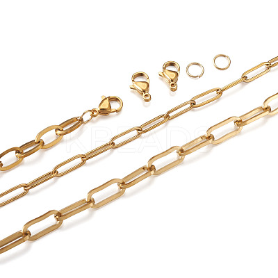 DIY Stainless Steel  Chain Necklaces & Bracelets MakingKits DIY-YS0001-23G-1