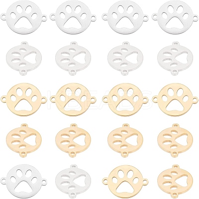 20Pcs 2 Style 201 Stainless Steel Links Connectors STAS-UN0027-20-1