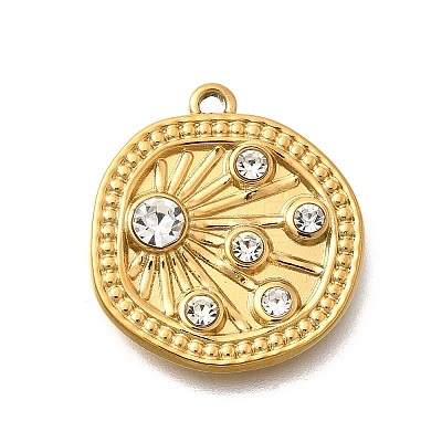 304 Stainless Steel Pendants STAS-E545-09G-1