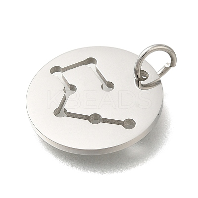 Anti-Tarnish 304 Stainless Steel Pendants STAS-M074-02D-P-1