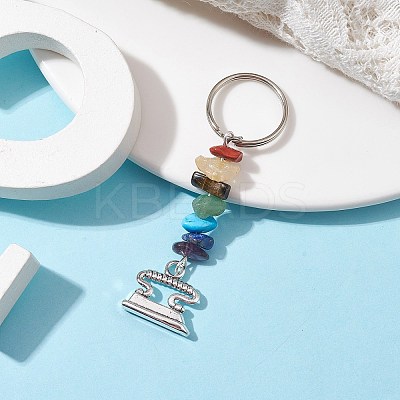 Tibetan Style Zinc Alloy Keychains KEYC-JKC00728-04-1