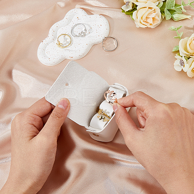 PU Imitation Leather Wedding Ring Pouch ABAG-WH0038-45C-1