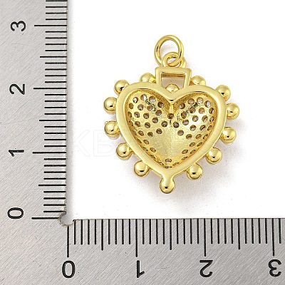 Rack Plating Brass Pave Cubic Zirconia Pendants KK-G513-31G-1