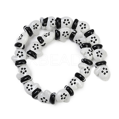 Baking Paint Glass Enamel Beads LAMP-R004-07I-1