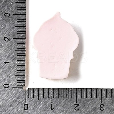 Pink Cute Opaque Resin Cabochons RESI-L046-A01-1
