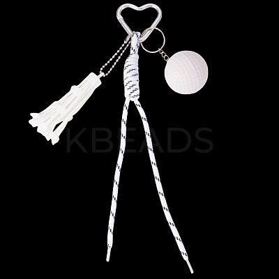 1Pc Cotton Braided Pendant Decorations AJEW-TA0002-56D-1