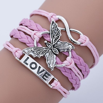 Imitation Leather Multi-strand Bracelets WG22DAF-03-1
