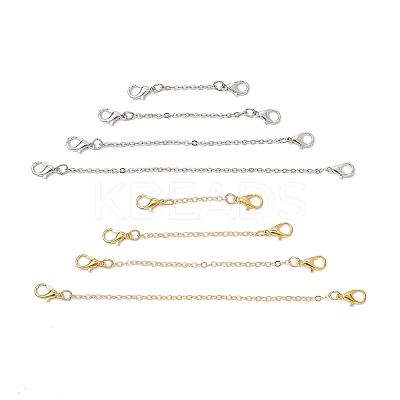 8Pcs 8 Styles Brass Cable Chains Chains AJEW-BA00146-1