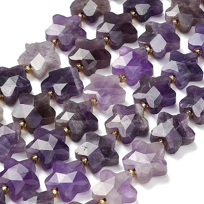 Natural Amethyst Beads Strands G-L657-A08-01-1
