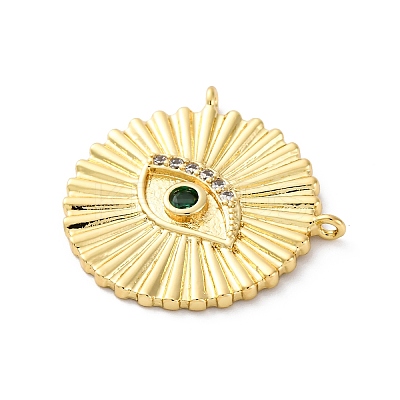 Brass Micro Pave Cubic Zirconia Pendants KK-S510-39G-01-1
