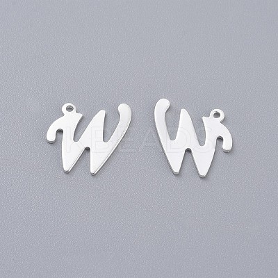 201 Stainless Steel Pendants X-STAS-O098-03S-W-1