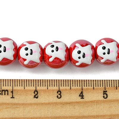 Handmade Porcelain Beads Strands PORC-A025-01C-1
