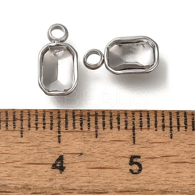 304 Stainless Steel Pendant Cabochon Settings STAS-I310-26P-1