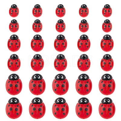 100Pcs 3 Styles Opaque Resin Cabochons CRES-FH0001-19-1