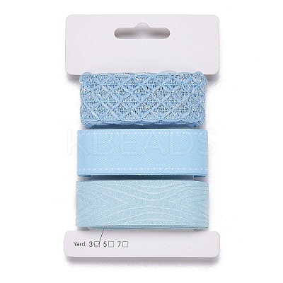 9 Yards 3 Styles Polyester Ribbon SRIB-A014-E01-1