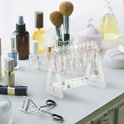 1 Set Transparent Acrylic Earring Display Stands EDIS-PH0001-54A-1