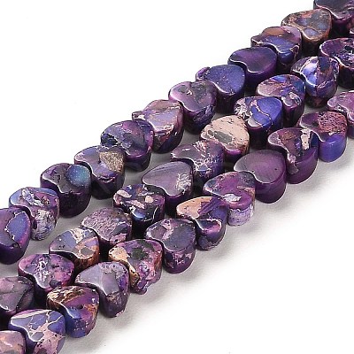 Synthetic Regalite/Imperial Jasper/Sea Sediment Jasper Beads Strands G-F765-D03-01-1