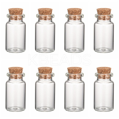 Glass Jar Glass Bottles AJEW-H004-7-1-1