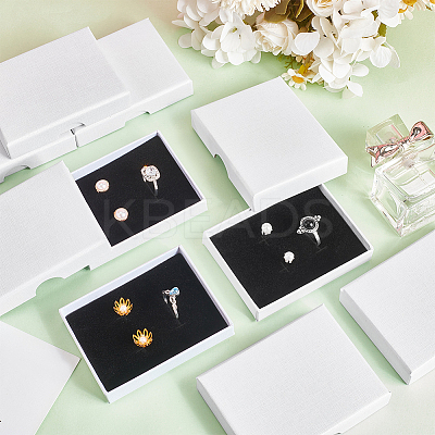 Rectangle Cardboard Paper Jewelry Set Boxes LS-CON-WH0086-100C-1