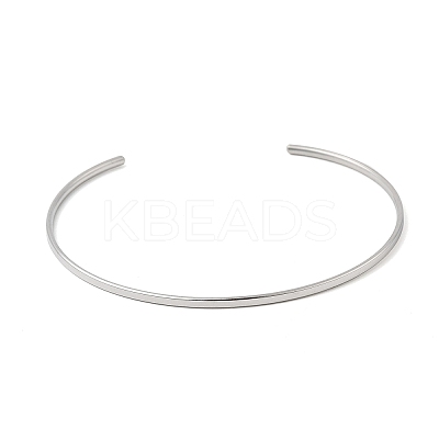 304 Stainless Steel Cuff Bangles LS-BJEW-D388-01A-P-1