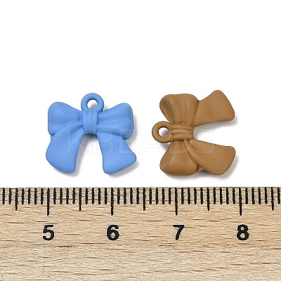 Spray Painted Alloy Pendants PALLOY-R151-05-1