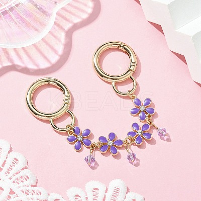 Zinc Alloy Spring Gate Rings Bag Extension Chains AJEW-BA00142-05-1