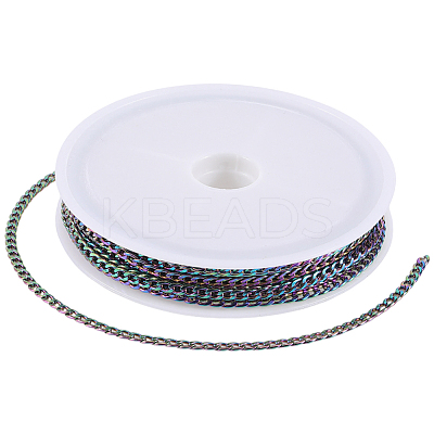 5M Ion Plating(IP) 304 Stainless Steel Curb Chains CHS-SC0001-10-1