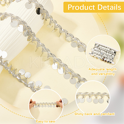 Polyester Ribbons with Flat Round Tassel OCOR-WH20012-53A-1