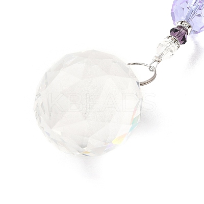 Amethyst Pendant Decoration LS-AJEW-P098-04P-1
