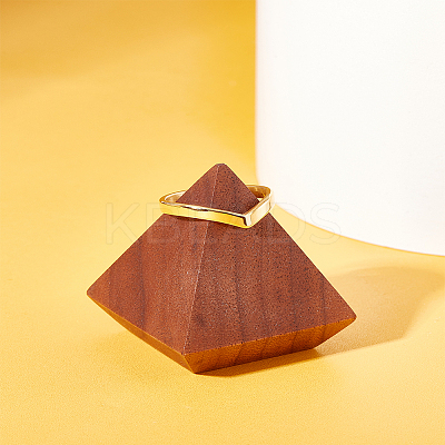 1Pc Stainless Steel Chevron Ring with Blue Zircon for Women - Elegant Jewelry RJEW-LP0001-15A-1