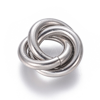 Tarnish Resistant 304 Stainless Steel Linking Rings STAS-L239-01C-P-1
