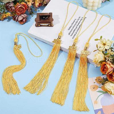 Silk Tassel Pendant Decorations AJEW-WH0651-33A-1