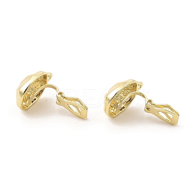 Alloy Clip-on Earring Findings FIND-L015-008G-1