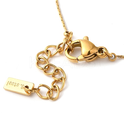 304 Stainless Steel Sun Charm Bracelets for Women BJEW-K237-09G-1