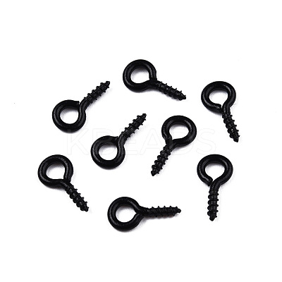 Spray Painted Iron Screw Eye Pin Peg Bails IFIN-N010-002B-1