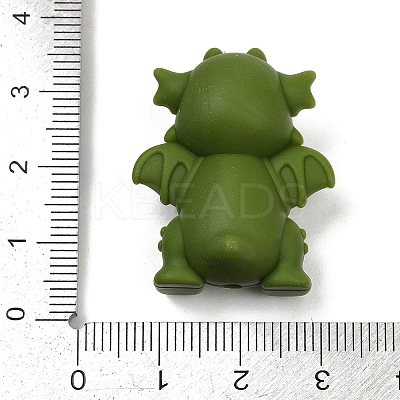 Dinosaur Food Grade Silicone Focal Beads SIL-A009-01B-1