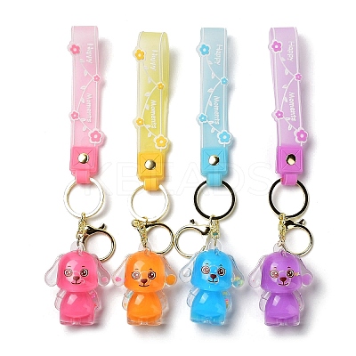 Dog Acrylic Pendant Keychain KEYC-G050-03LG-1