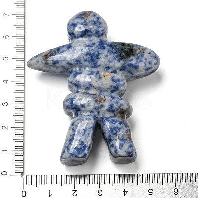 Natural & Synthetic Gemstone Carved Healing Human Shape Figurines DJEW-D012-03G-1