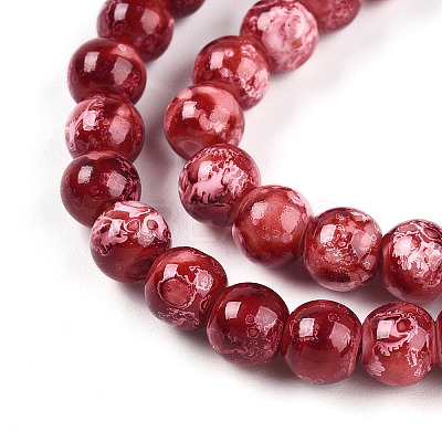 Baking Paint Glass Beads X1-DGLA-N003-6mm-A02-1
