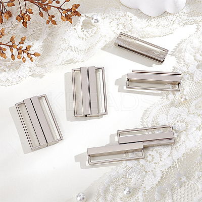 5Pcs Rectangle Alloy Waist Belt Buckles FIND-PH0027-19-1