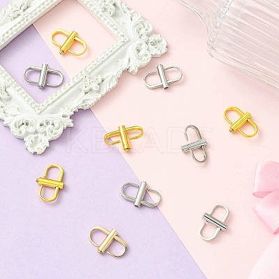 10Pcs 2 Colors Alloy Adjuster Buckles FIND-CJ0004-08-1