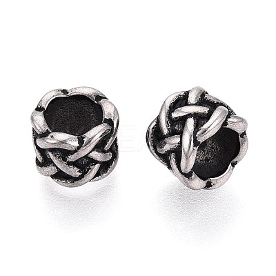 304 Stainless Steel European Style Large Hole Beads STAS-T072-99AS-1