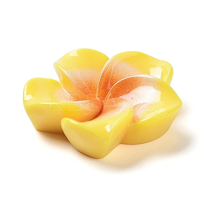 Opaque Resin Cabochons RESI-G068-02G-1