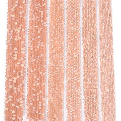 Transparent Glass Beads Strands EGLA-A044-T4mm-MB21-1