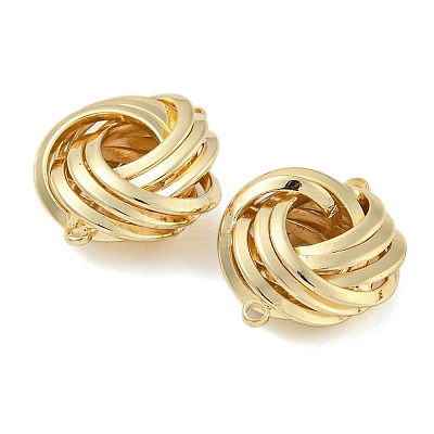 Knot Brass Connector Charms KK-N254-100G-1