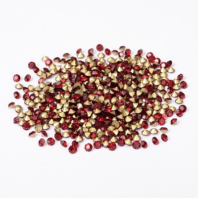 Back Plated Grade A Diamond Glass Pointed Rhinestone RGLA-SS4-029-1