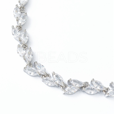Brass Charm Bracelets BJEW-B010-01P-1