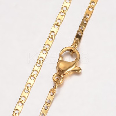 304 Stainless Steel Necklace LS-MAK-K062-11B-G-1