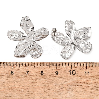 Valentine's Day 304 Stainless Steel Stud Earrings EJEW-C184-01A-P-1